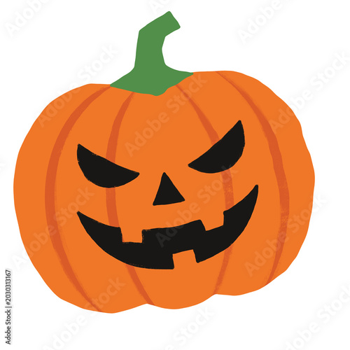 Spooky Jack-o'-Lantern Illustration
