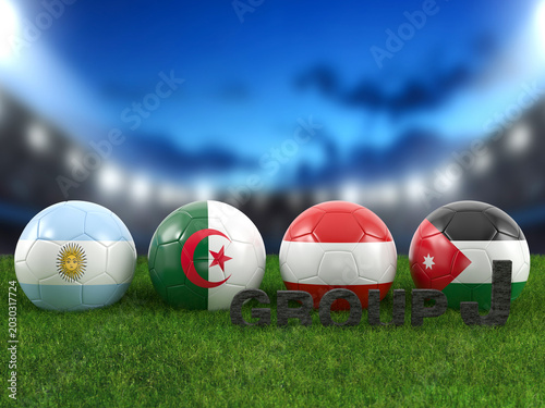 Soccer world cup group J