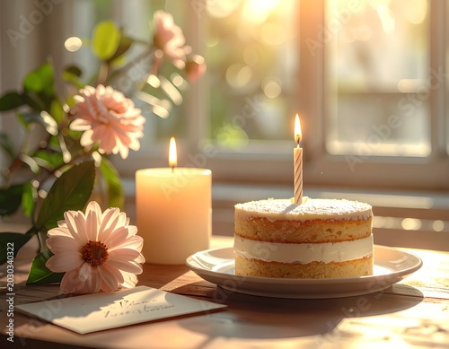 candles and flowers
