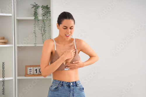 Young woman suffering from ...