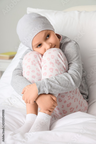 Little girl after chemother...