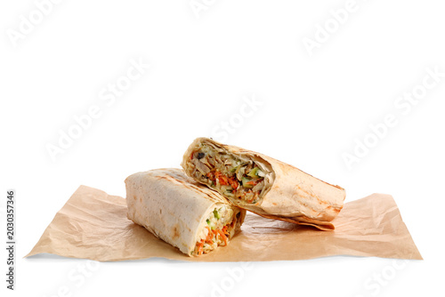 Baking paper with tasty sha...