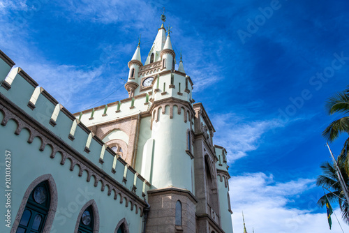 Schilderij op canvas Fiscal Island, in Rio de Janeiro, is a historic neo-Gothic palace, famous for hosting the last ball of the Empire