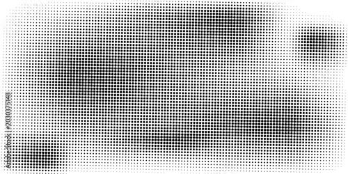 Foto Basic halftone dots effect in black and white color