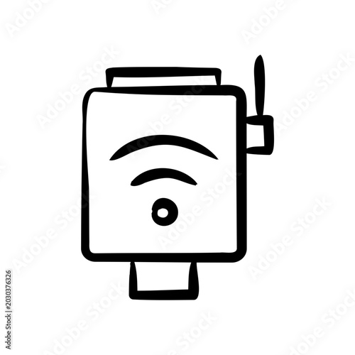 Canvastavla Modem Icon - Handdrawn