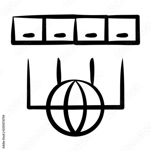 Canvastavla Ip Address Icon - Handdrawn
