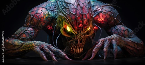 Kraken goblin humanidad full body,generative AI