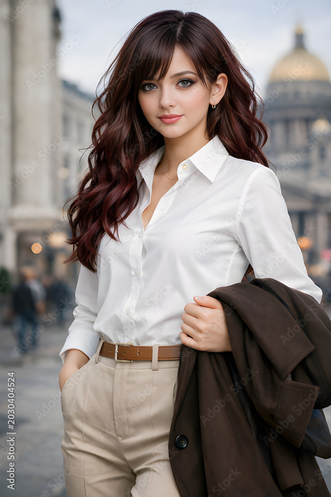 Fototapeta premium office girl outfit idea