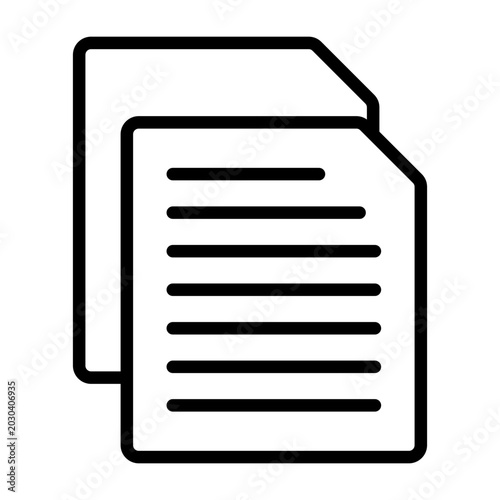 Bild auf Leinwand Paper Vector Icon