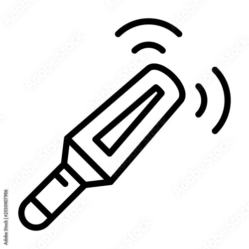Metal Detector Vector Icon