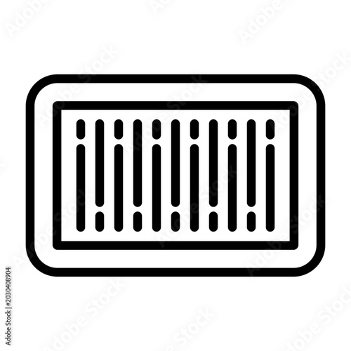 Fototapeta kuchenna Barcode Vector Icon