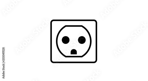 Cuadro en lienzo Electric socket outlet plug point.
