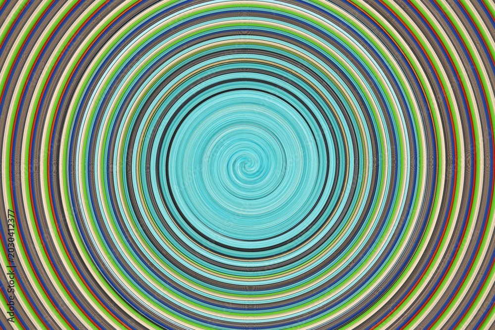 Naklejka premium Colorful abstract swirl design creating a dynamic vortex effect, perfect for use in backgrounds and artistic projects