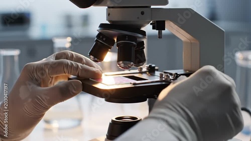 Microscope Lab Work Doing