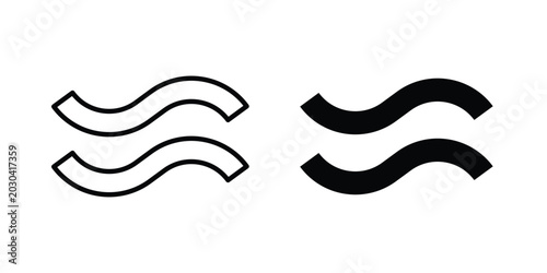 Slika na platnu Approximately equal icon for graphic and web