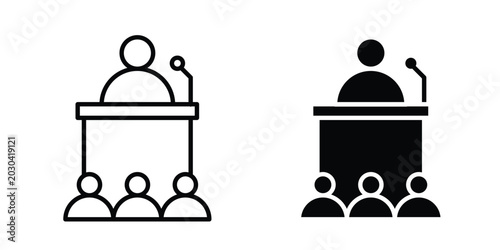 Convention icon for graphic and web