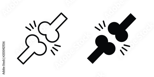 Foto joint pain icon for graphic and web