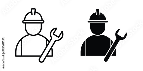Mechanic icon for graphic and web