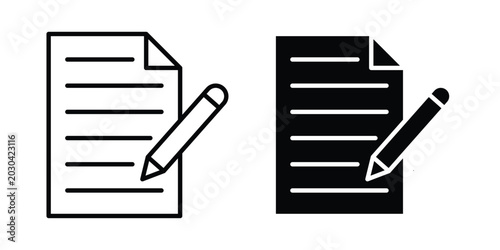 Fotografija Notes icon for graphic and web