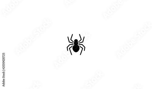 Schilderij op canvas Spider vector icon arachnid sign for web and app isolated on white background