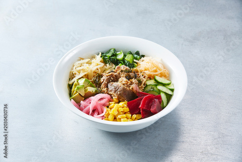 Photos 彩り豊かな肉と野菜のグレインボウル