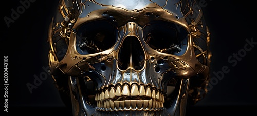 skull humanidad full body. Generative AI