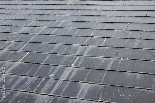 Image of a damaged slate roof