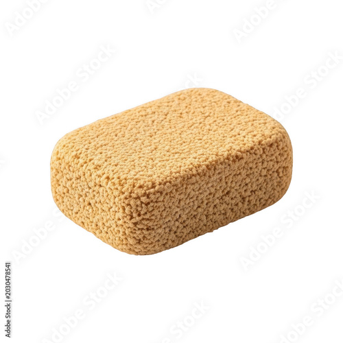 Natural sea sponge isolated on transparent background
