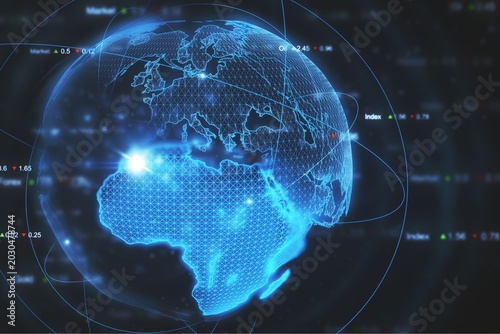 3D Human Brain with Neural Network in Digital Technology and Data Science Concept