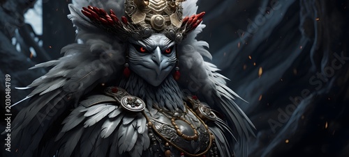 Queen Tengu humanidad full body. Generative AI