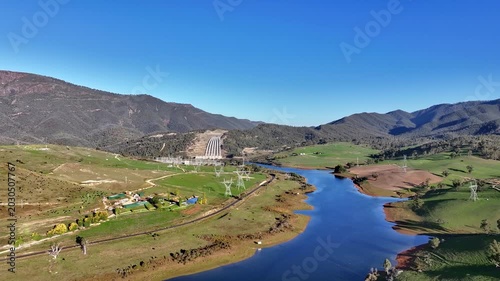Spectacular aerial footage of Tumut 3 Power Station NSW Australia