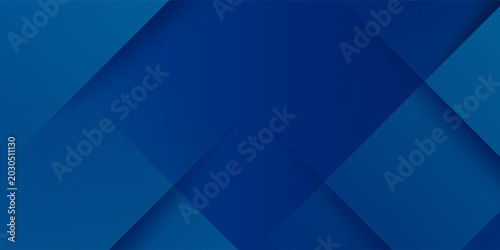 Фотография Abstract blue background with glowing geometric lines