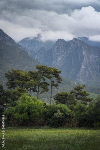 Majestic Clouds Hang Over Vall De Cabo, Catalonia, as Nature Unfolds Its Beauty