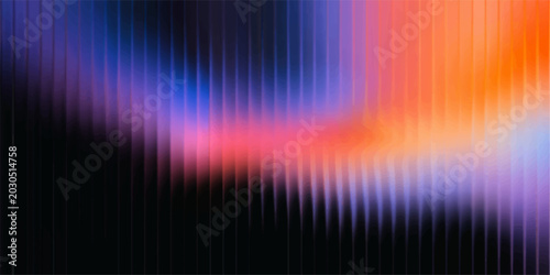 Abstract Colorful Rainbow Wave Background with Glowing Digital Light Lines