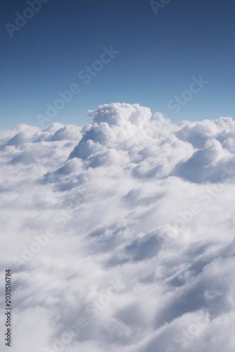 Obraz na plátne Blue sky and beautiful clouds
