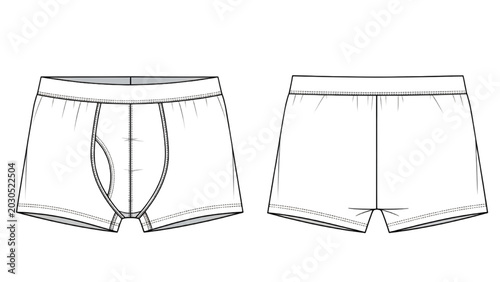 Photos Illustration shows front and back views of men's shorts with drawstring