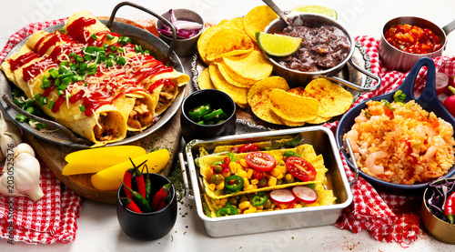 Картината върху платно Mexican cuisine concept