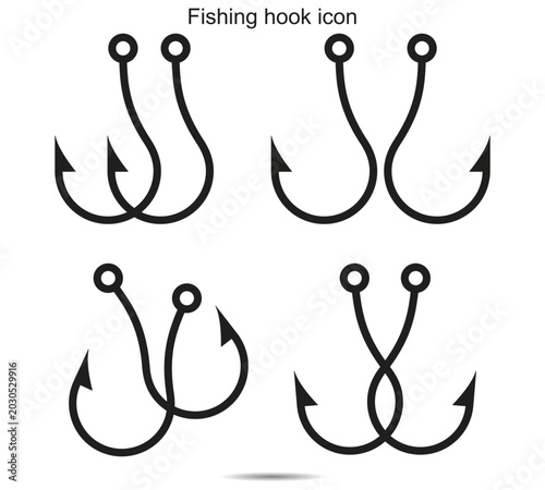 Fishing hook icon