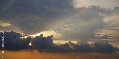 sun flare, sunset sky, photo of a clear sky in the morning, and the sunrise and beautiful white clouds