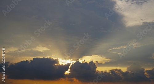 sun flare, sunset sky, photo of a clear sky in the morning, and the sunrise and beautiful white clouds