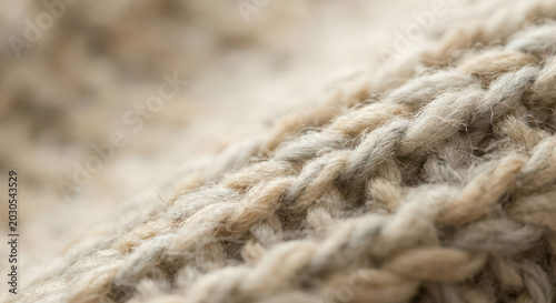 Textured Rope Close-Up Against a Neutral Background