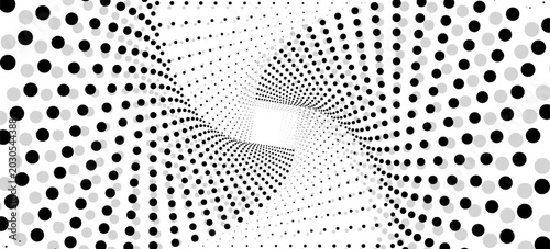 Foto Abstract background with lines in circle