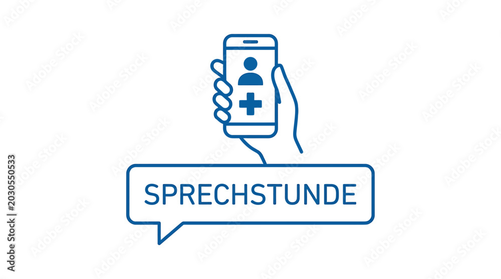 Fototapeta premium Online Medical Consultation German healthcare system