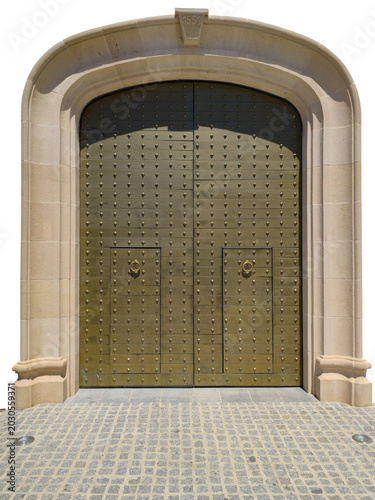old wooden door