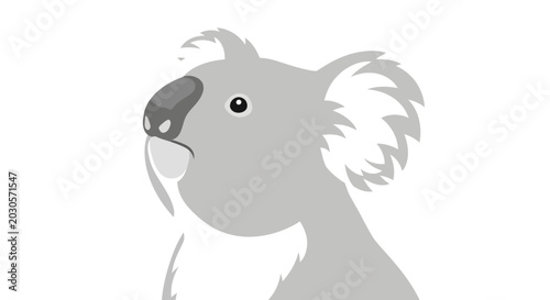 Foto Cute Koala Illustration - Adorable Australian Animal Portrait
