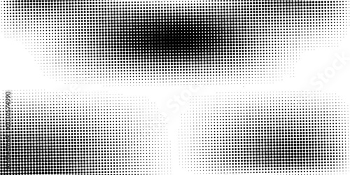 Canvastavla Black white halftone
