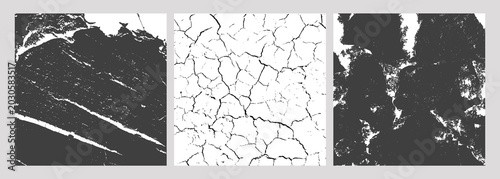 Grayscale Texture Panel Set