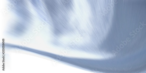 Abstract motion background of soft blue silver of diagonal light streaks and radial blur effect. Modern wallpaper of freehand line curve, light rays, speed motion, glowing wave, silver, minimal clean 