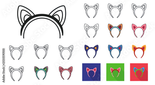 Photos Cute Cat Ears Headbands Assortment - Fashion Accessories & Costume Elements