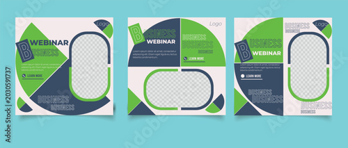Digital marketing live webinar and corporate template	